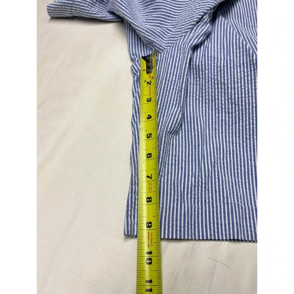 Polo Ralph Lauren Mens 36X9 Seersucker Shorts Blue White Striped Stretch Classic